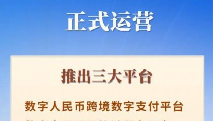 推出新业务平台！数字人民币发展迈出重要一步