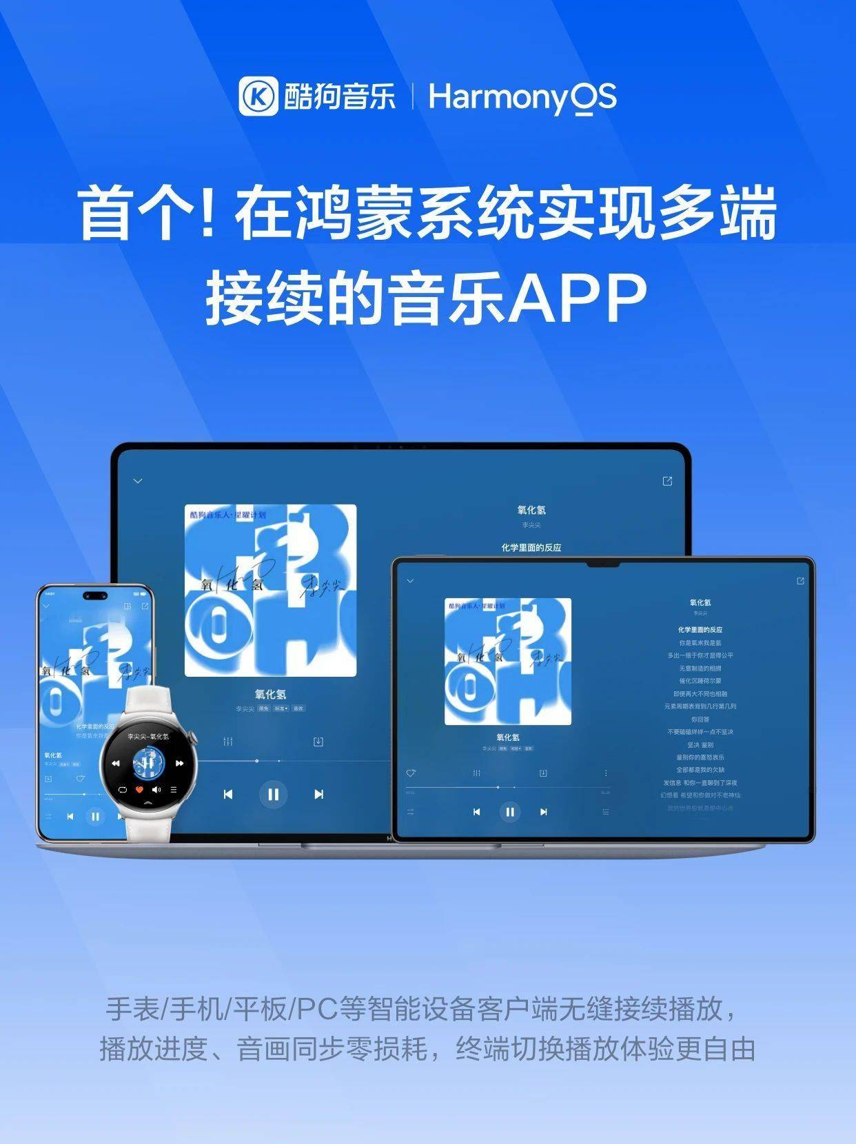 酷狗音乐成首个实现鸿蒙全场景无损接续音乐 App