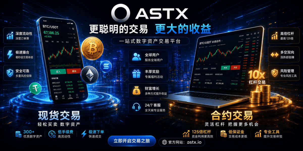 ASTX交易所深度解析:新一代数字资产交易平台正在受到越来越多用户关注